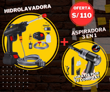 HIDROLAVADORA 120V + REGALO ASPIRADORA 3 EN 1
